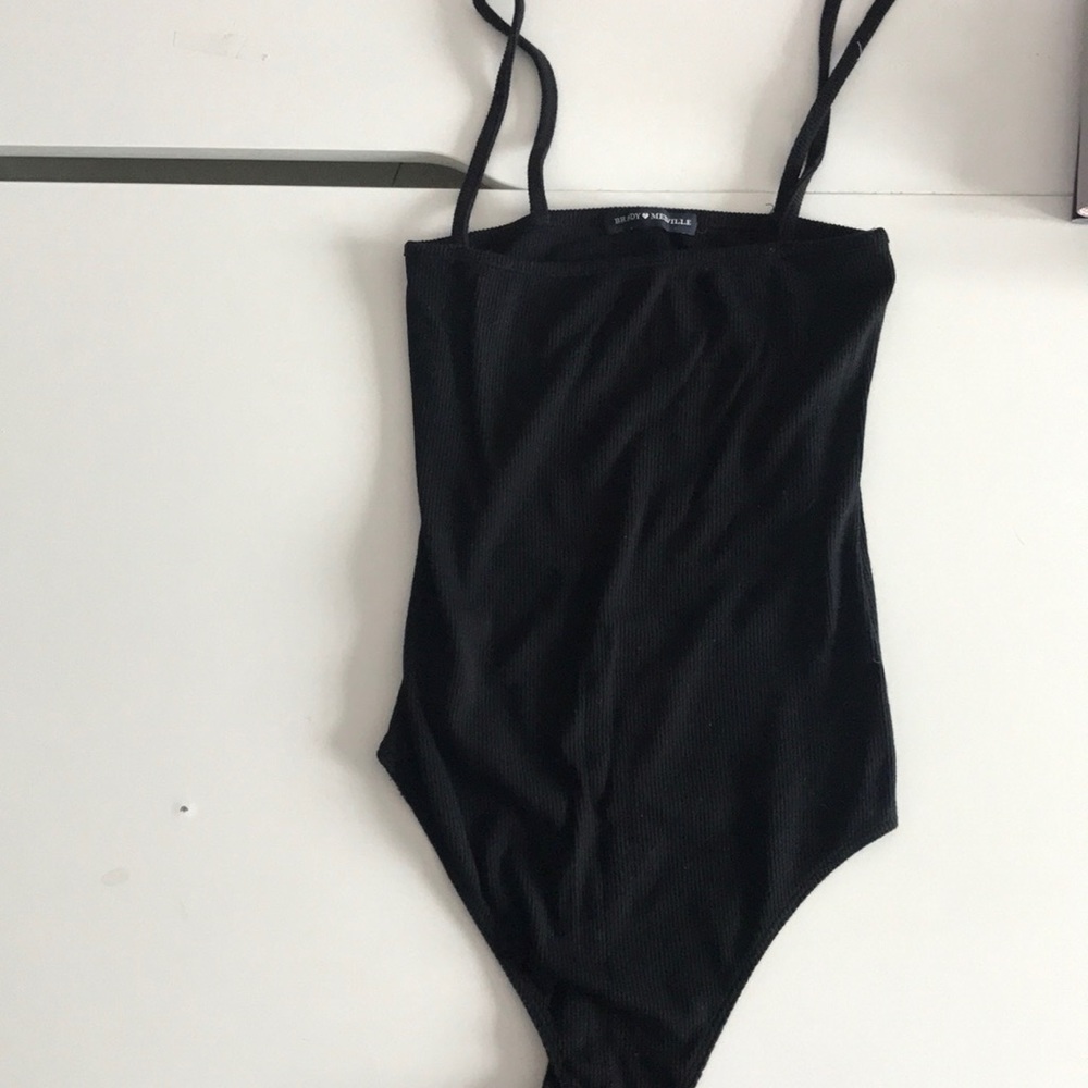 Black brandy body suit